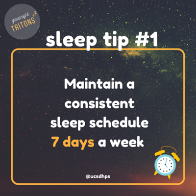 maintain a consistent sleep schedule